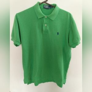 Mens size medium green cotton polo by Ralph Lauren